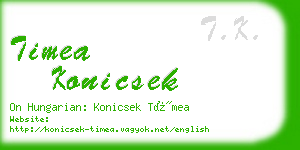 timea konicsek business card
